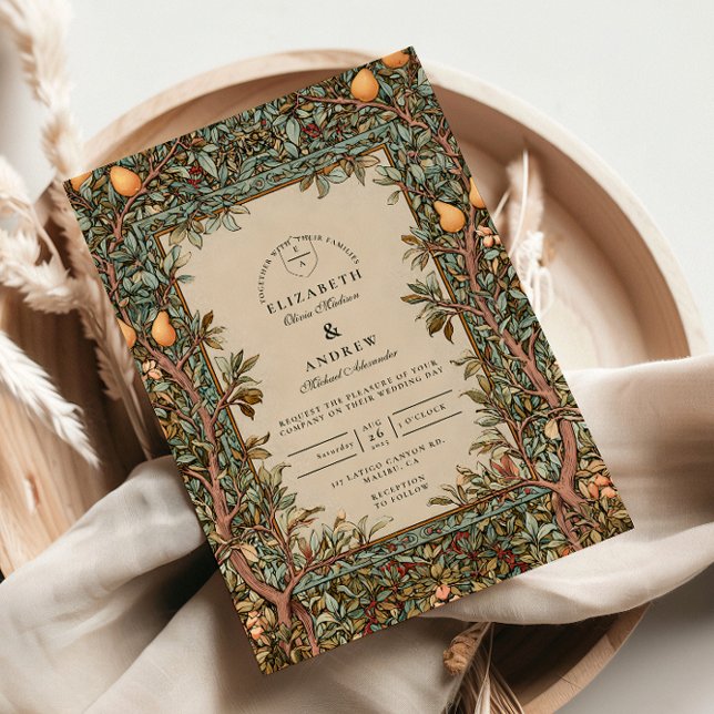 Invitation Mariage vintage Orchard (Créateur téléchargé)
