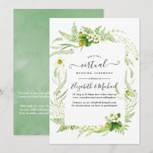 Invitation Mariage Virtuel En Ligne Campagnard Rustique