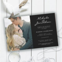 Mariage virtuel en noir et blanc en ligne