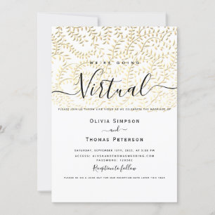 Invitation Mariage virtuel Gold