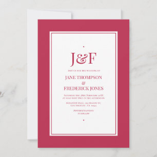 Invitation Mariage Viva Magenta