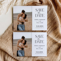 Mariage Whimsy moderne Enregistrer la date