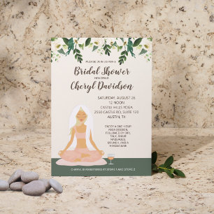 Invitation Mariage Yoga Réception de Mariée Brunch Mimosa