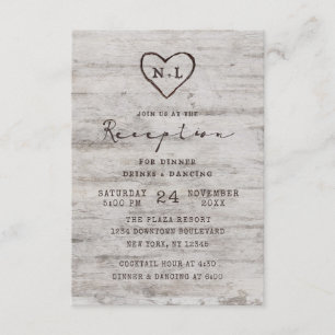 Invitation Mariages de marionnettes sculptées Réception de ma