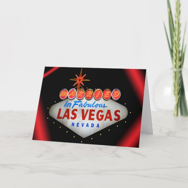 Invitation Marié à Las Vegas fabuleux épousant des (Devant)
