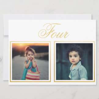 Invitation Marié Âge du marié Élégant Classe Table numéro Or