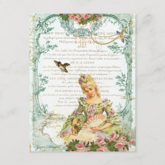 Invitation Marie Antoinette avec Sparrow