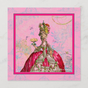 Invitation Marie Antoinette Bridal Shower