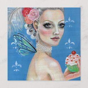 Invitation Marie Antoinette Qu'ils mangent du gâteau