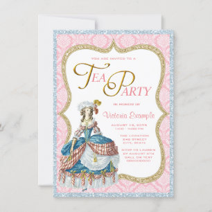 Invitation Marie Antoinette Tea Party