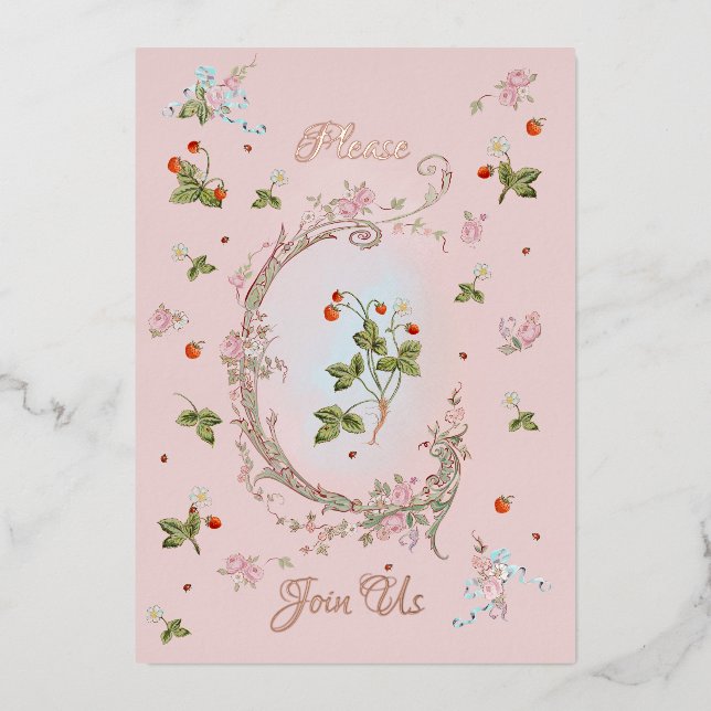 Invitation Marie Antoinette Versailles Baroque   (Front)