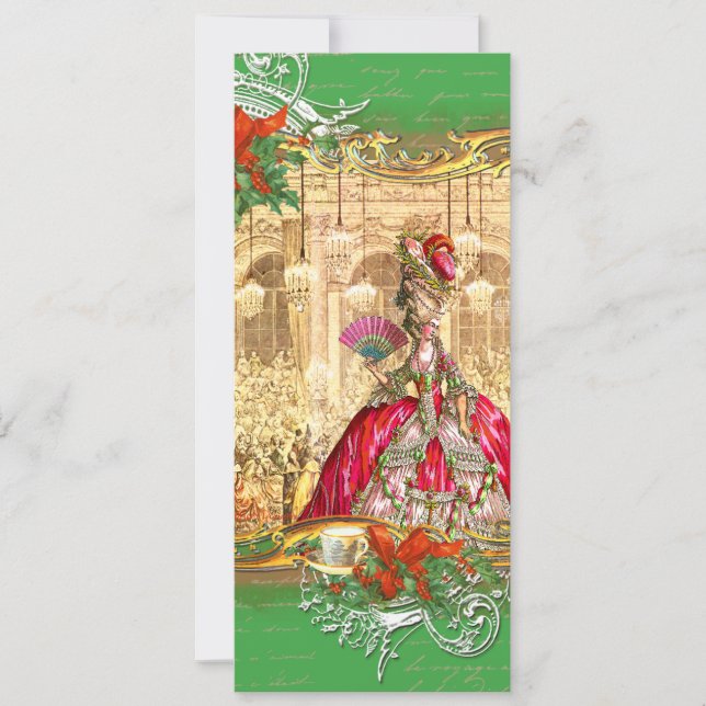 Invitation Marie Antoinette Versailles Tea Party (Devant)