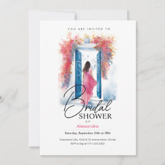 Invitation Mariée à Santorin | Thème grec | FÊTE DES MARIÉES