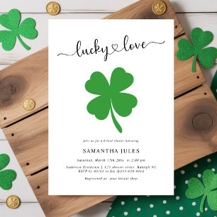 Invitation Mariée Chanceuse : Lavande de Mariage Verte Shamro