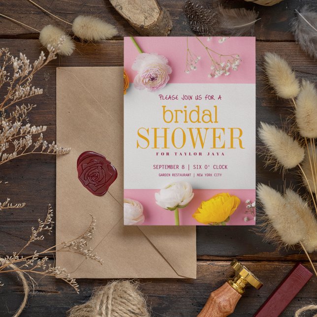 Invitation Mariée florale (Créateur téléchargé)