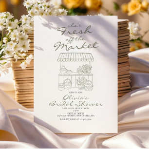 Invitation Mariée Fraîche sur le Marché