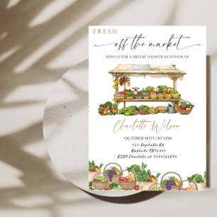 Invitation Mariée Fraîchement Sur le Marché - Marché de Produ