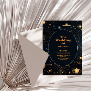 Invitation Marine Blue Mid Summer Night Dream Mariage céleste