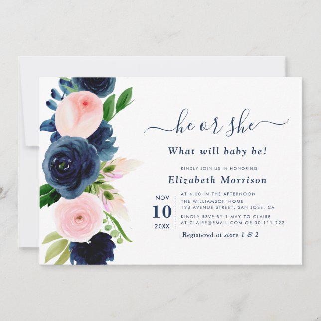 Invitation marine et le genre floral roux révèlent l'invitati (Devant)