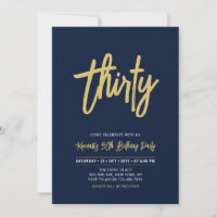 Marine et Or | Chic Trente 30e fête d'anniversaire