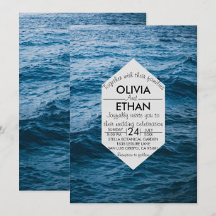 Invitation marine moderne