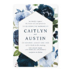 marine moderne et fleurs bleu clair mariage