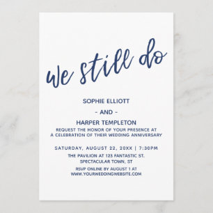 Invitation Marine Nous faisons encore de l'écriture manuscrit