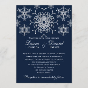Invitation Marine Parties scintillant Argent REGARDER Les flo