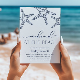 Invitation Marine Starfish Week-end à l'invitation de plage