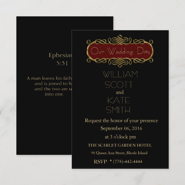 INVITATION MARITIME Élégante et personnalisable (Devant / Derrière)