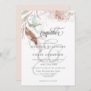 INVITATION MARITIME Pastel Aquarelle Foliing