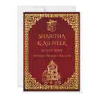 Maroon or éléphant Indien mariées luxe mariage