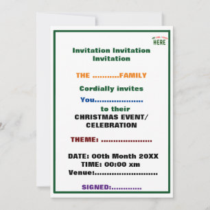 INVITATION MARQUE BLANCHE MODERNE ET PERSONNALISABLE VÉRIFIÉE