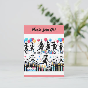 Invitation Marquez des points avec notre fête de foot entre f