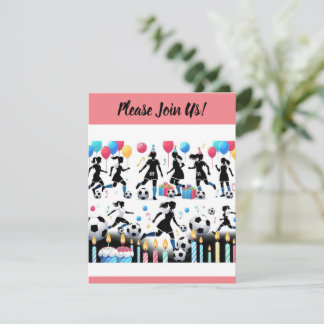 Invitation Marquez des points avec notre fête de foot entre f