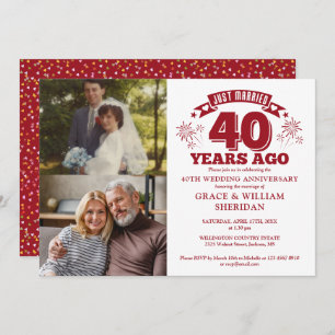 Invitation Marry Ruby 40e anniversaire de Mariage 2 Photo