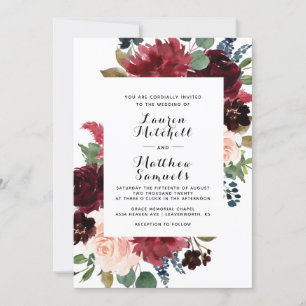 Invitation Marsala Burgundy