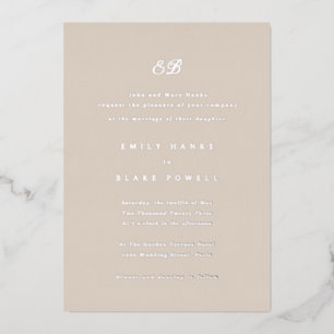 Invitation Marseille Faire-part de mariage Foil