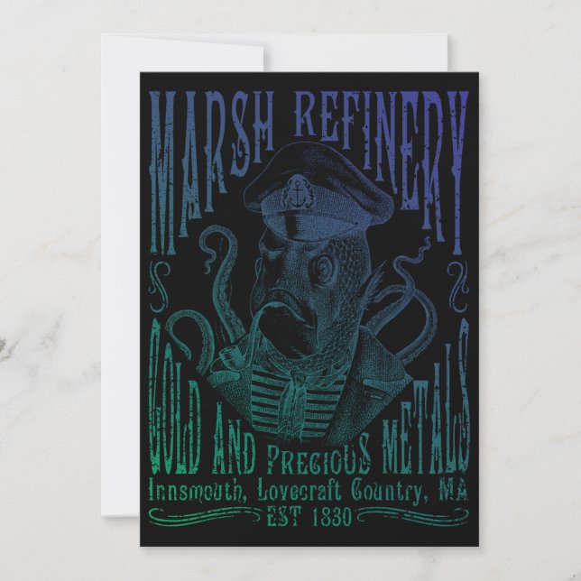 Invitation Marsh Refining Company Innsmouth Lovecraft (Devant)