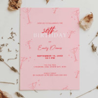 Martini à main Whimsical 30e fête d'anniversaire