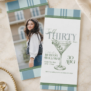 Invitation Martini Cocktail Talk Thirty To Me 30e Anniversair