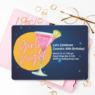 Invitation Martini de soirée entre filles