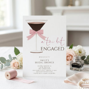 Invitation Martini Rose Arc-en-ciel Tini Bit Fiançailles Réce
