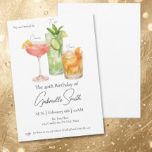 Martini thème 40 ans Anniversaire Femme Cheers