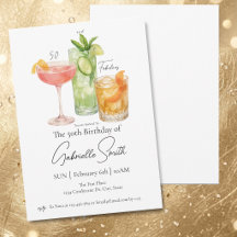 Martini thème 50e anniversaire femmes Fabuleux