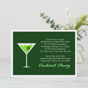 Invitation Martini vert