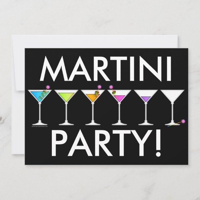 Invitation - Martinis Going, Going, GONE (Front)