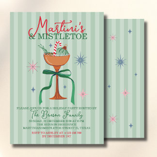 Invitation Martini's & Mistletoe Christmas Cocktail event