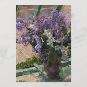 Invitation Mary Cassatt - lilas dans une fenêtre