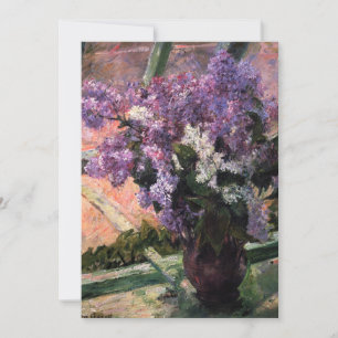 Invitation Mary Cassatt - Lilas dans une fenêtre